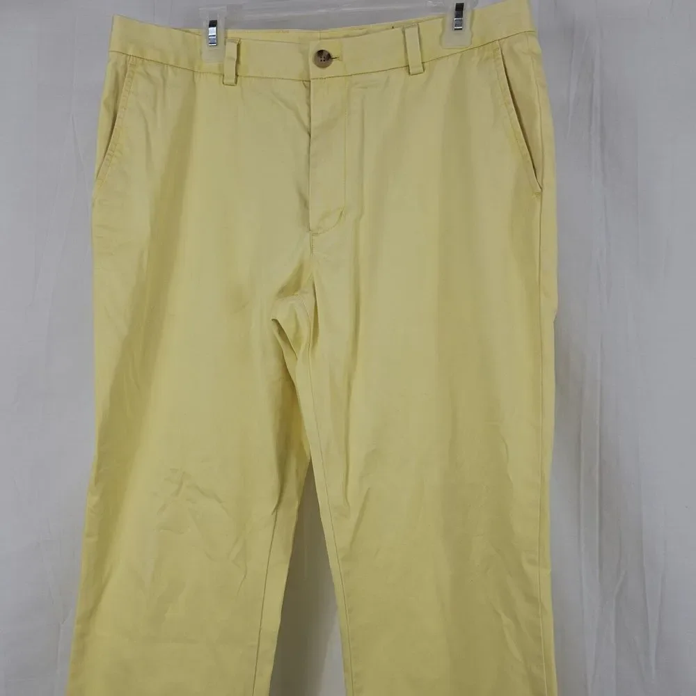 Vineyard Vines Men's Light Yellow Chinos